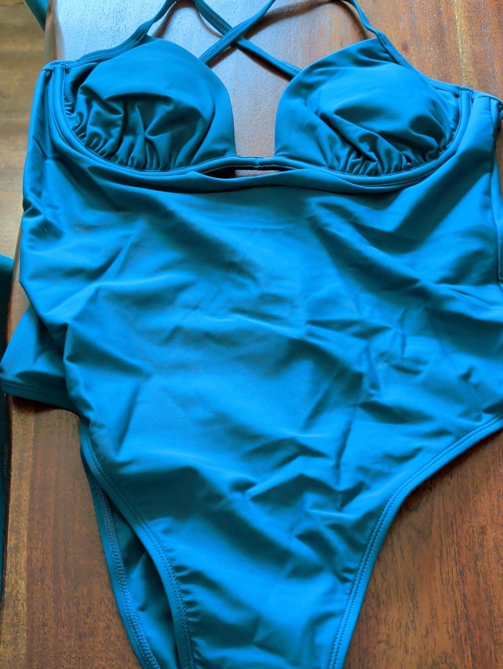 Cupshe Teal One-Piece Swimsuit